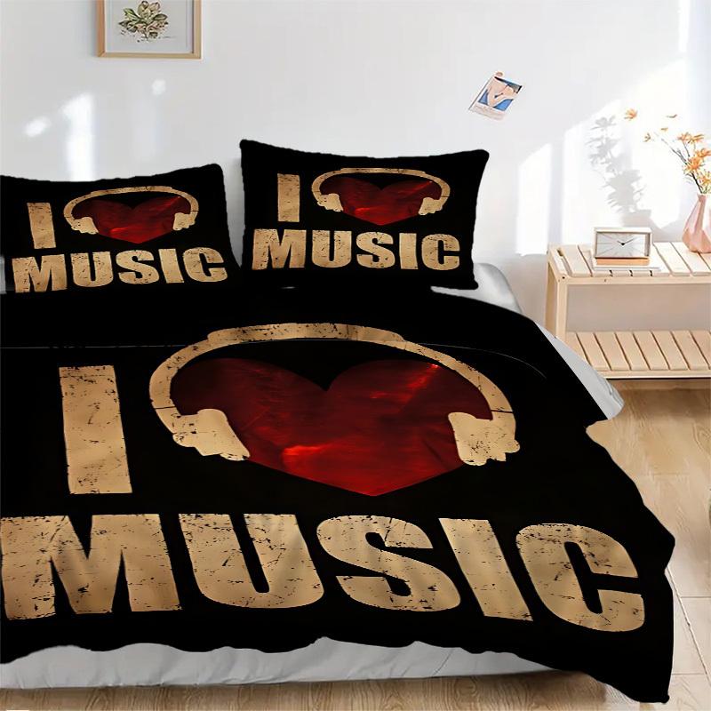 3pcs Love Music Duvet Cover Set, Soft Comfortable Duvet Cover,Guest Room (1*Duvet Cover + 2*Pillowcase, Without Core) yy251104140 135x200cm
3pcs Love Music Duvet Cover Set, Soft Comfortable Duvet Cover,Guest Room (1*Duvet Cover + 2*Pillowcase, Without Core) yy251104140 135x200cm