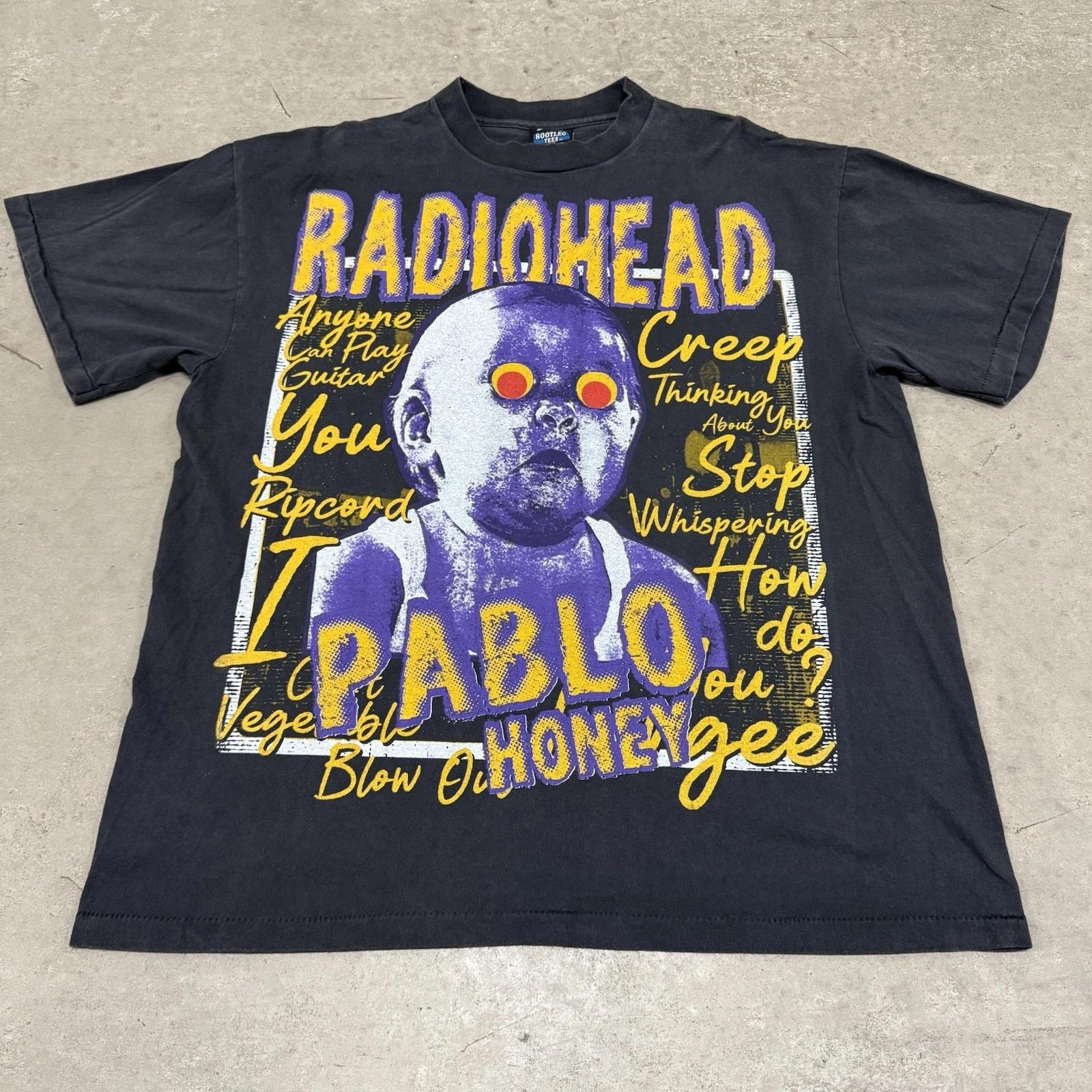 Vintage Radiohead Pablo Honey Tour T-T-Shirt Size XL Boxy Brockum Tag 1990 REPRINT 3XL
Vintage Radiohead Pablo Honey Tour T-T-Shirt Size XL Boxy Brockum Tag 1990 REPRINT 3XL