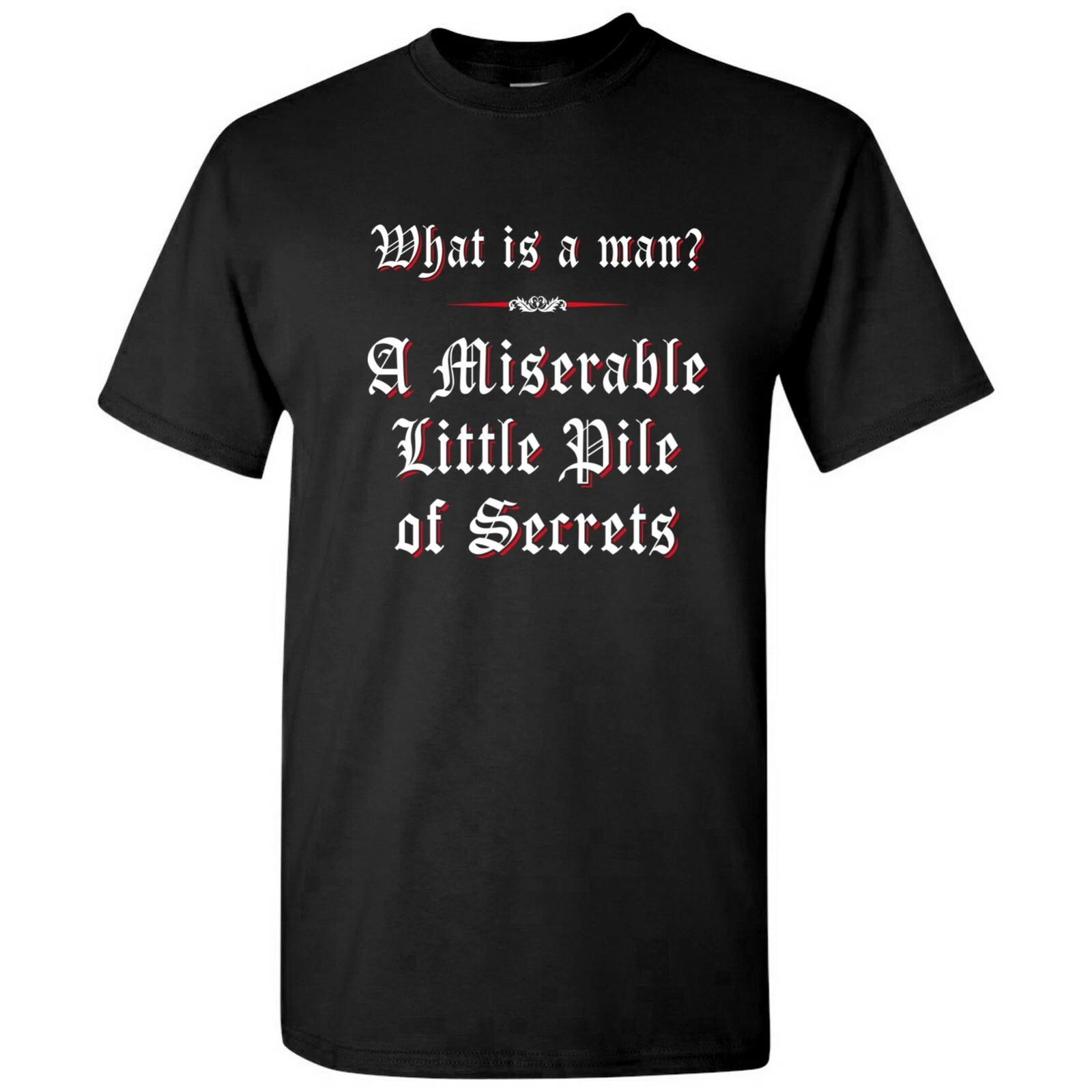 What is a Man A Miserable Little Pile of Secrets Funny Gamer T Shirt 4XL
What is a Man A Miserable Little Pile of Secrets Funny Gamer T Shirt 4XL