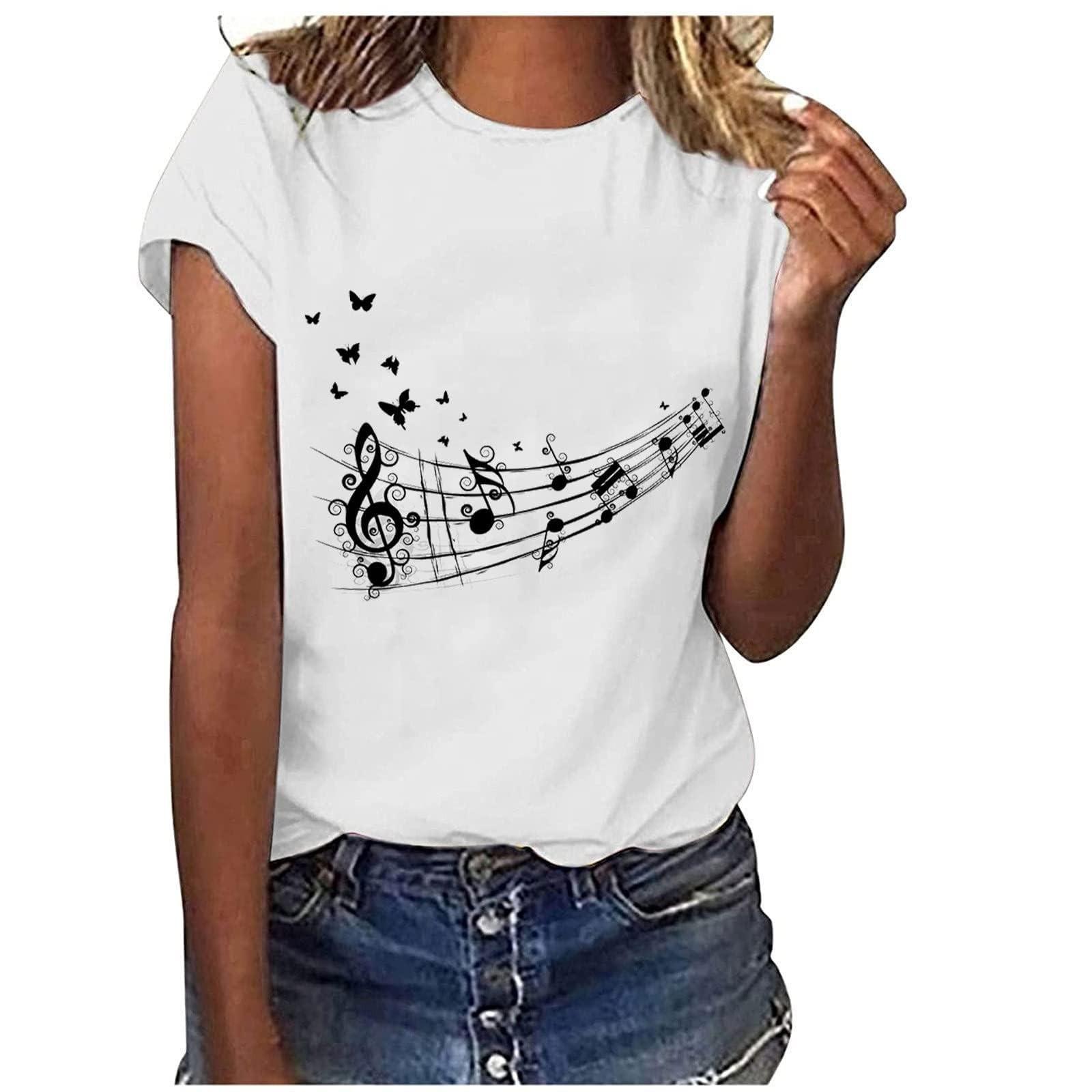 Women s Casual Floral Print Short Sleeved T-shirt With Round Neck Top M білий
Women s Casual Floral Print Short Sleeved T-shirt With Round Neck Top M білий