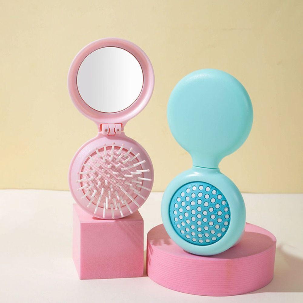 4Pcs Dual Use Makeup Mirror with Comb Mini Air Cushion Comb Portable Pocket Hair Brush Girl Women Style B
4Pcs Dual Use Makeup Mirror with Comb Mini Air Cushion Comb Portable Pocket Hair Brush Girl Women Style B