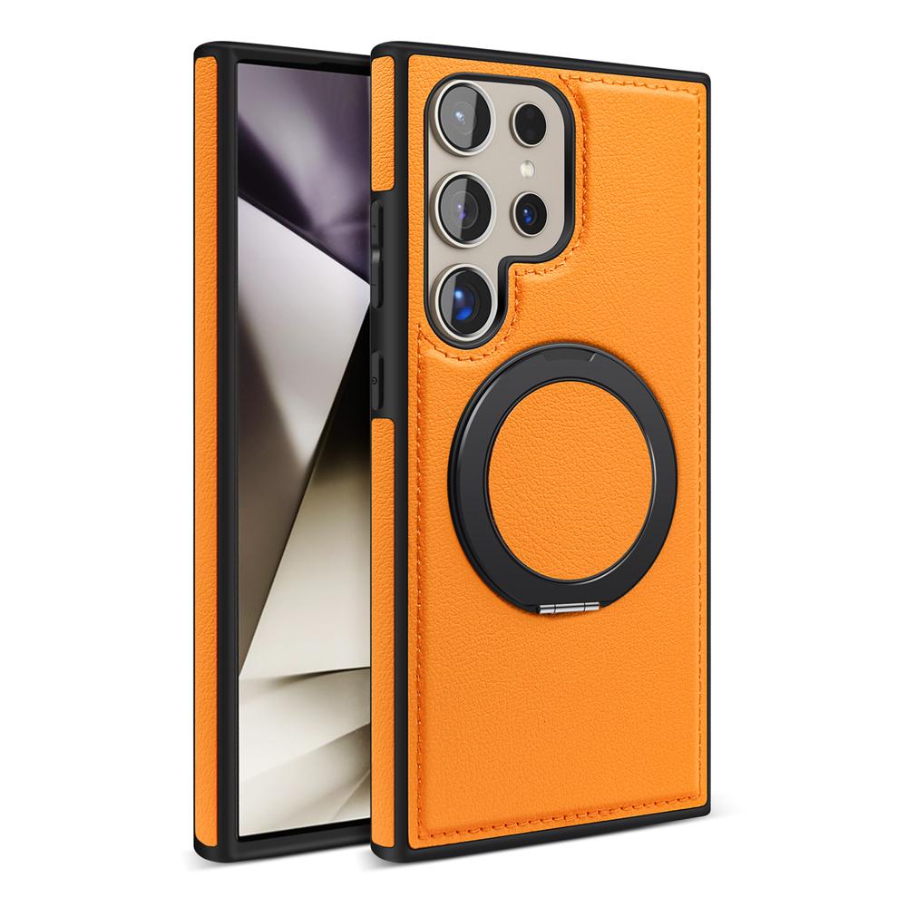 Genuine Leather Phone Case For Magsafe Samsung S24 S25 Ultra S23 S22 Ultra Plus Magnetic Rotating Metal Holder Stand Back Cover S25
Genuine Leather Phone Case For Magsafe Samsung S24 S25 Ultra S23 S22 Ultra Plus Magnetic Rotating Metal Holder Stand Back Cover S25