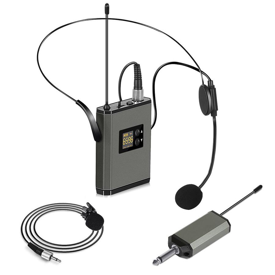 UHF Wireless Microphone Lavalier Lapel Mic Mini Receiver Transmitter Headset Set
UHF Wireless Microphone Lavalier Lapel Mic Mini Receiver Transmitter Headset Set