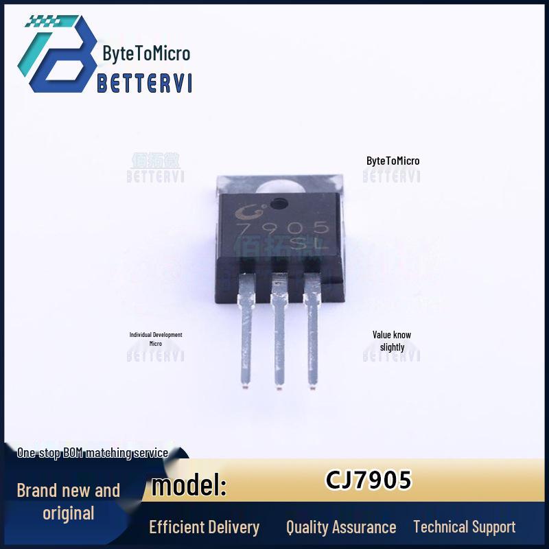 Authentic CJ7905 TO-220 LDO Linear Regulator
Authentic CJ7905 TO-220 LDO Linear Regulator