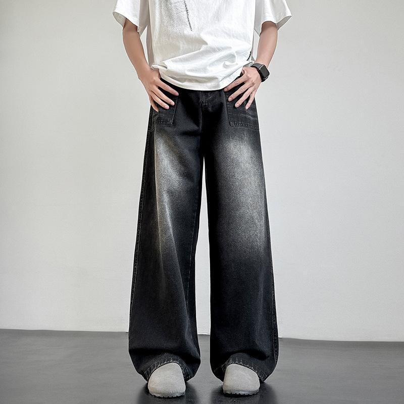 Поношенные старые джинсы Американский уличный стиль Мужские новые весенне-осенние повседневные брюки Свободные широкие прямые брюки 3XL
Поношенные старые джинсы Американский уличный стиль Мужские новые весенне-осенние повседневные брюки Свободные широкие прямые брюки 3XL