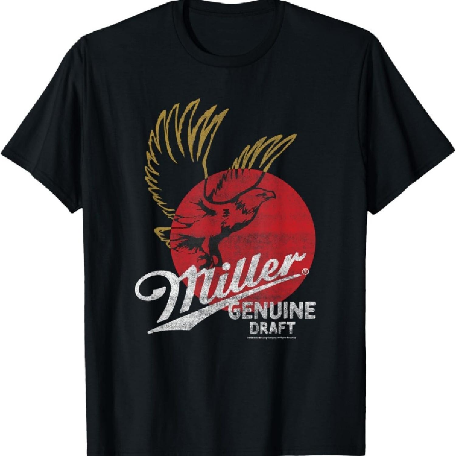 Coors Miller Genuine Draft Classic Eagle Logo T-Shirt S
Coors Miller Genuine Draft Classic Eagle Logo T-Shirt S