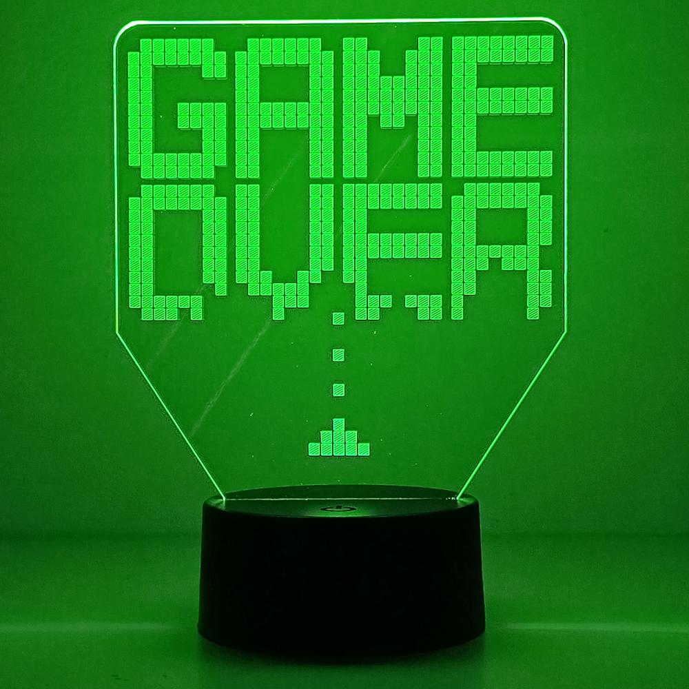 Gameover 3D Night Lamp Gaming Room Desk Setup Lighting Decor on The Table Game Console Icon Logo Sensor Light for Kids Gift Black Base No Remote синий
Gameover 3D Night Lamp Gaming Room Desk Setup Lighting Decor on The Table Game Console Icon Logo Sensor Light for Kids Gift Black Base No Remote синий