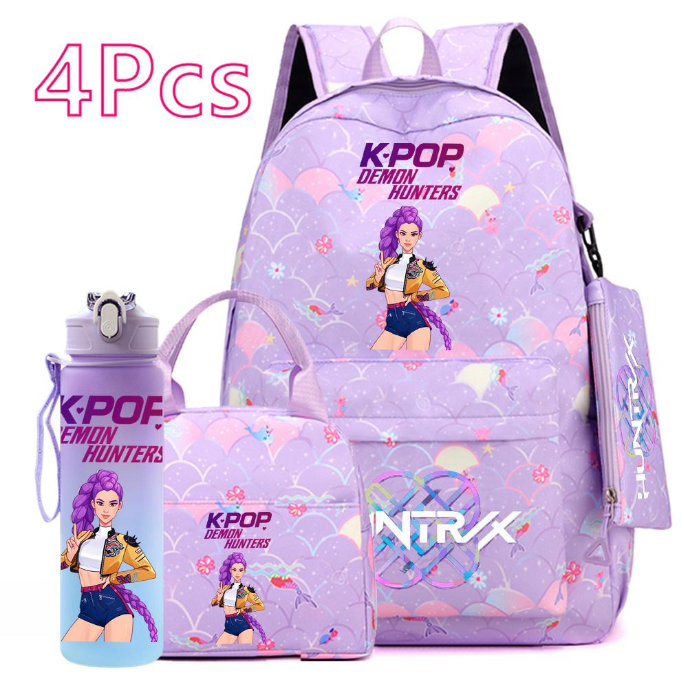 4 шт./компл. Рюкзак с мультяшным KPOP-принтом, с сумочкой, пеналом, бутылкой для воды 750 мл для подростков, мальчиков, девочек, большой вместимости, для книг, школьный рюкзак, Mochila
4 шт./компл. Рюкзак с мультяшным KPOP-принтом, с сумочкой, пеналом, бутылкой для воды 750 мл для подростков, мальчиков, девочек, большой вместимости, для книг, школьный рюкзак, Mochila
