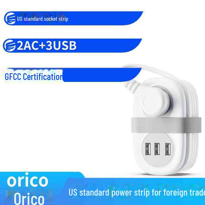Portable US 2AC 3USB Power Strip with Storage for Travel, Home, or Office Use 2AC ports 3USB ports чорний
Portable US 2AC 3USB Power Strip with Storage for Travel, Home, or Office Use 2AC ports 3USB ports чорний