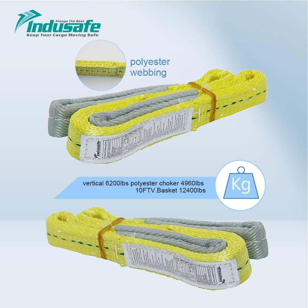 Комплект из 2 строп 3 фута, 2-слойные полиэстеровые такелажные стропы, 1 дюймовая текстильная стропа, грузоподъемность 3100 фунтов, плоская текстильная стропа типа «петля-петля» для подъемника, пней,
Комплект из 2 строп 3 фута, 2-слойные полиэстеровые такелажные стропы, 1 дюймовая текстильная стропа, грузоподъемность 3100 фунтов, плоская текстильная стропа типа «петля-петля» для подъемника, пней,