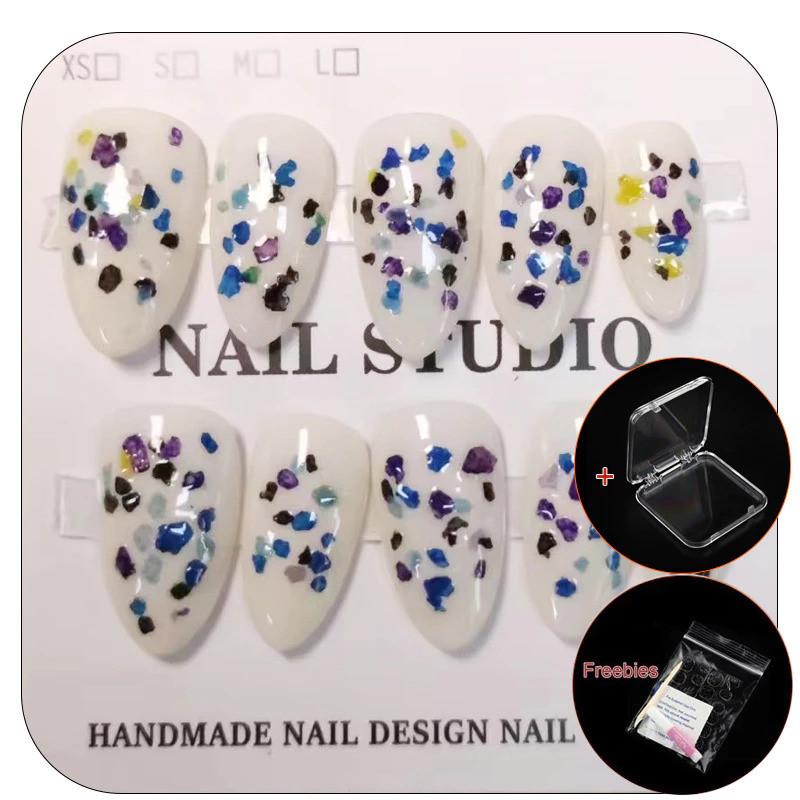 Ручная работа Короткие миндалевидные Молочно-белые С цветными вставками Фрагменты Набор накладных ногтей С клеем и коробкой Простые искусственные ногти Фототерапия Нажмите на L
Ручная работа Короткие миндалевидные Молочно-белые С цветными вставками Фрагменты Набор накладных ногтей С клеем и коробкой Простые искусственные ногти Фототерапия Нажмите на L