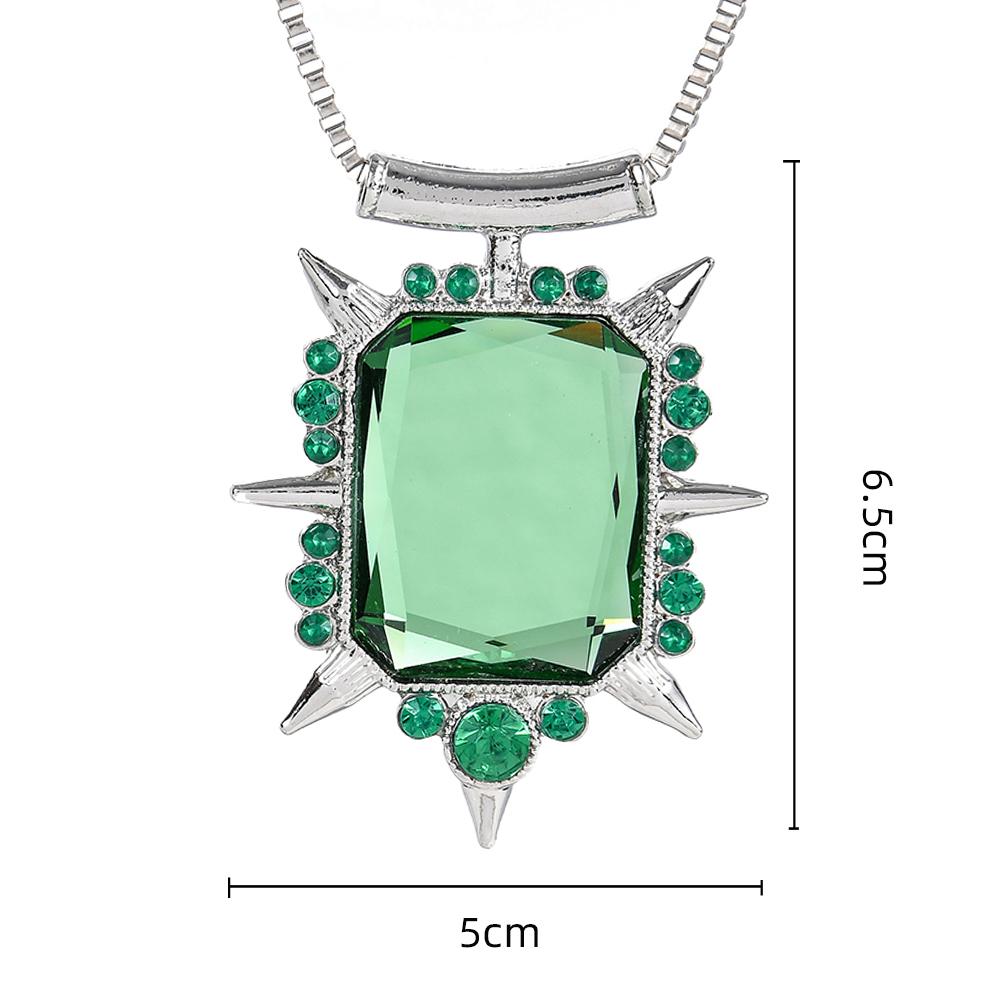 5cm*6.5cm Pendant Once Upon A Time Wicked Witch Zelina Glinda Necklace Green Crystal Charm Women s Jewelry Gifts 50cm срібний
5cm*6.5cm Pendant Once Upon A Time Wicked Witch Zelina Glinda Necklace Green Crystal Charm Women s Jewelry Gifts 50cm срібний