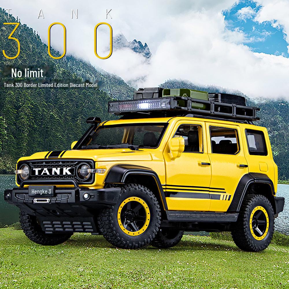 Игрушечная модель автомобиля из сплава Weipai Tank 300 Border Edition в масштабе 1/24 с инерционным механизмом, звуком и световыми функциями жёлтый
Игрушечная модель автомобиля из сплава Weipai Tank 300 Border Edition в масштабе 1/24 с инерционным механизмом, звуком и световыми функциями жёлтый