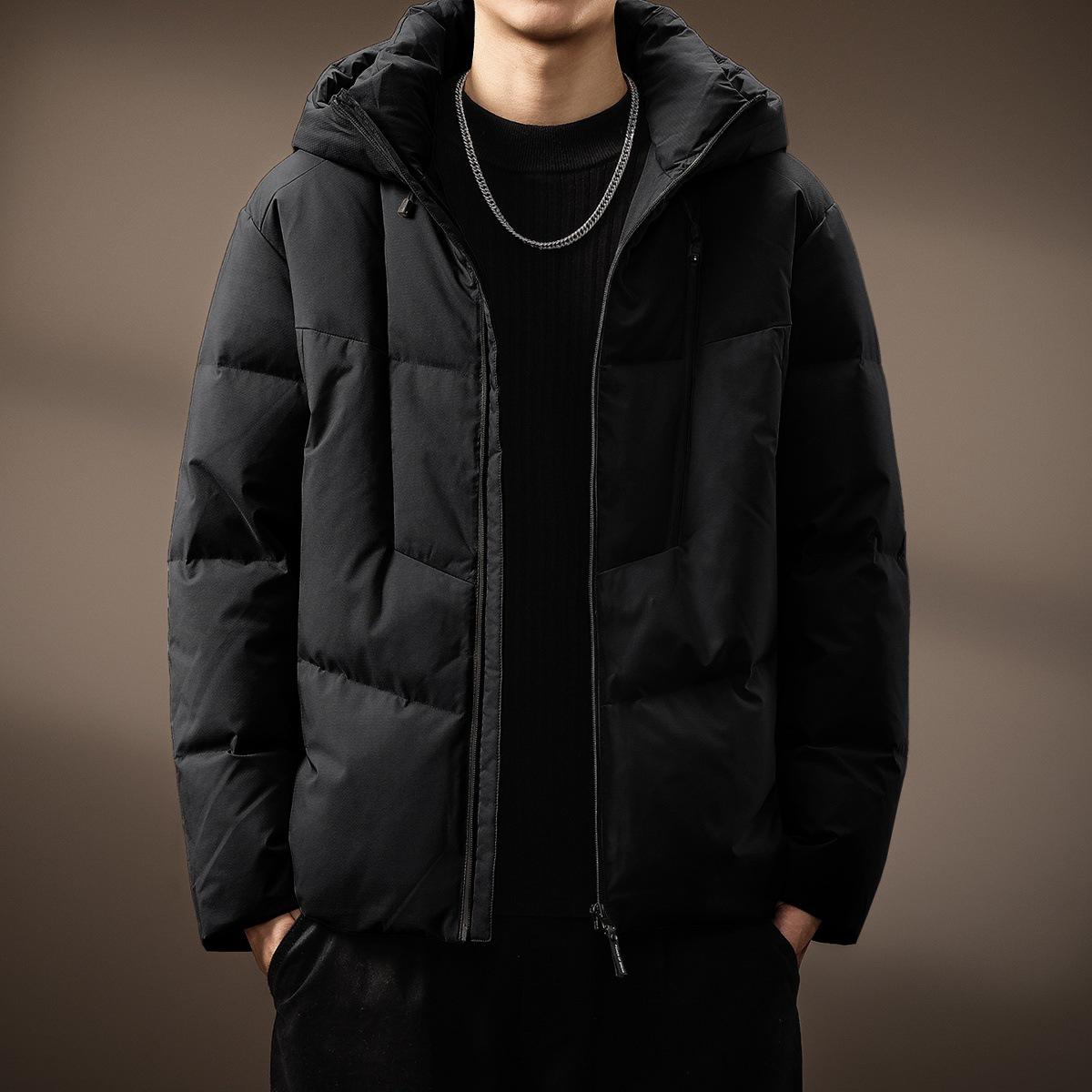Men s Winter Windproof White Duck Down Jacket - High-Density, Warm, Simple Outerwear for Cold Weather XL fits 150-170 jin чорний
Men s Winter Windproof White Duck Down Jacket - High-Density, Warm, Simple Outerwear for Cold Weather XL fits 150-170 jin чорний