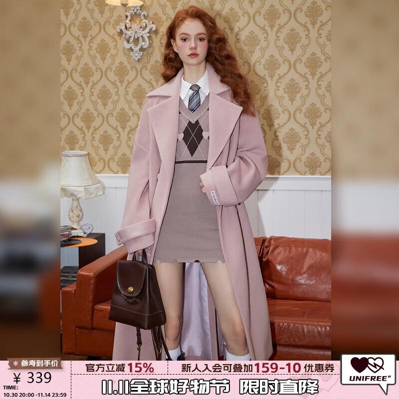 unifree Женское ретро шерстяное пальто свободного кроя на двубортной застежке M
unifree Женское ретро шерстяное пальто свободного кроя на двубортной застежке M