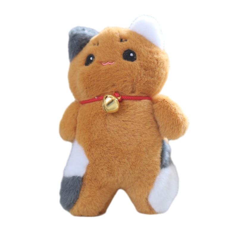 Cute Plush Cat Bell Pendant Toy With Keychain White/grey/brown кофейный
Cute Plush Cat Bell Pendant Toy With Keychain White/grey/brown кофейный