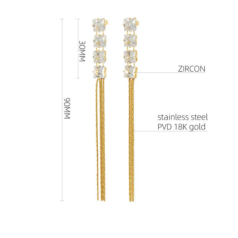 Новые длинные серьги с бахромой из циркония, серьги, женские ретро-серьги с бриллиантами, модные высококачественные серьги. 18K золотой
Новые длинные серьги с бахромой из циркония, серьги, женские ретро-серьги с бриллиантами, модные высококачественные серьги. 18K золотой