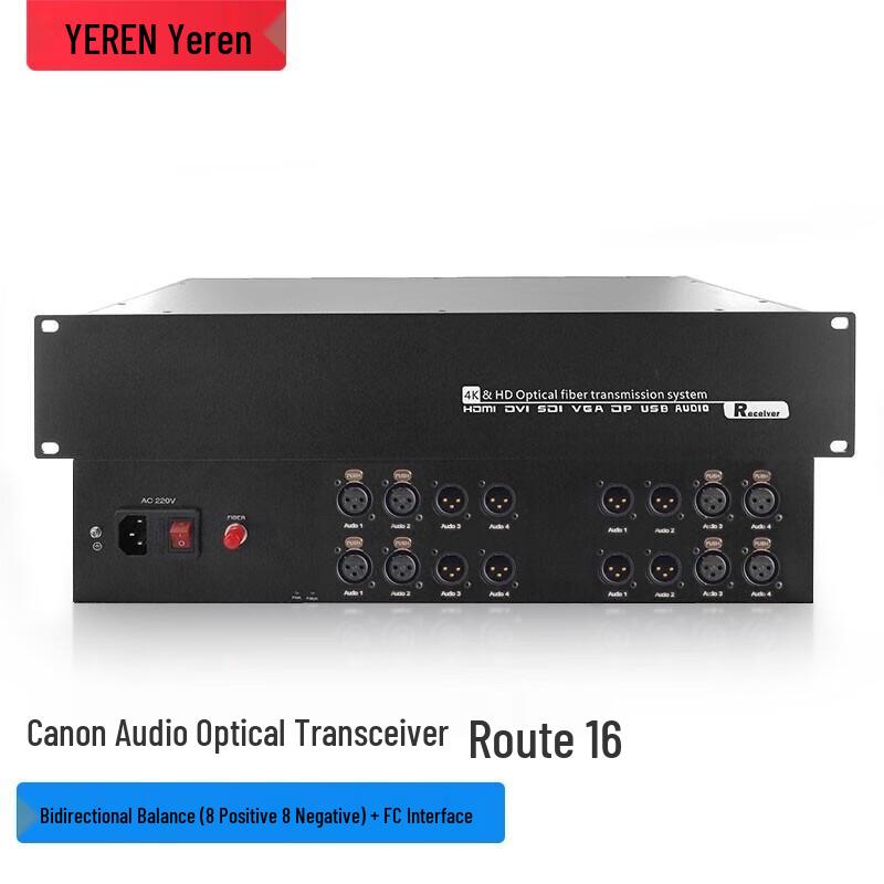 Broadcast-Grade XLR Balanced Audio Fiber Optic Transceiver
Broadcast-Grade XLR Balanced Audio Fiber Optic Transceiver