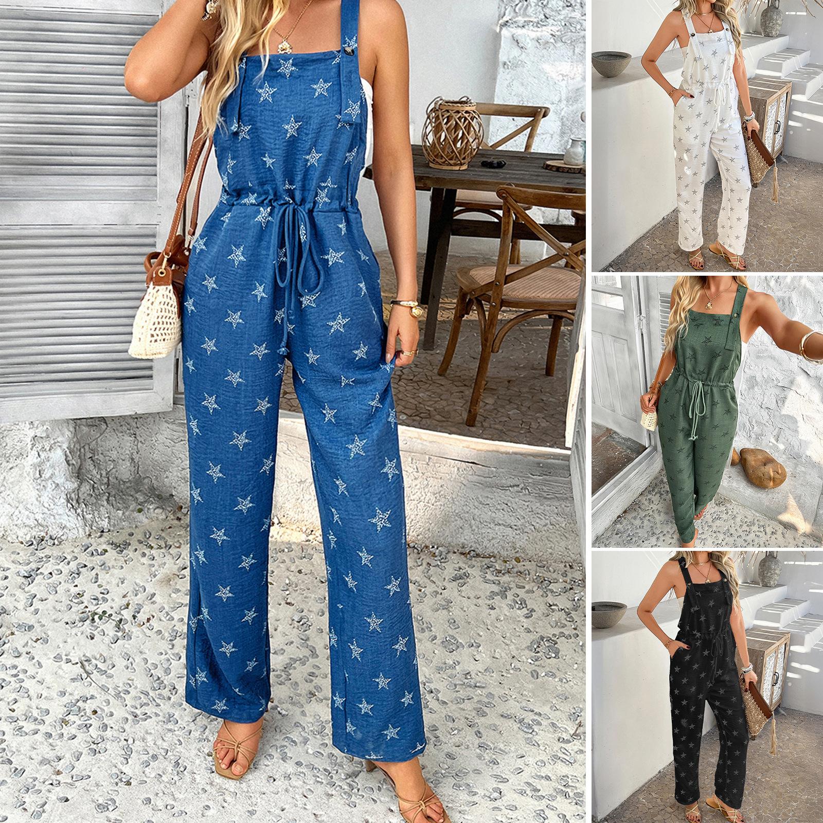 Bohemian Tiered Jumpsuit 2025 - Color Block Suspenders Romper W/ Adjustable Straps, Flowy Vacation Essential for Festivals & Beach XL синій
Bohemian Tiered Jumpsuit 2025 - Color Block Suspenders Romper W/ Adjustable Straps, Flowy Vacation Essential for Festivals & Beach XL синій