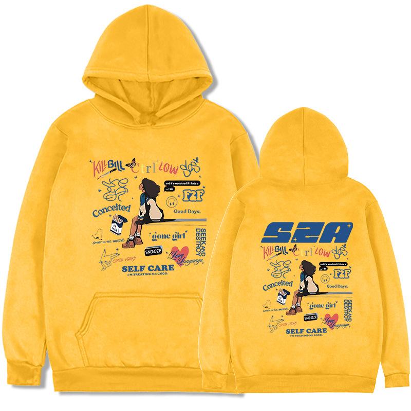 SZA Music Album SOS Print Hoodie Women Unisex Hip Hop Vintage O XXXL жёлтый
SZA Music Album SOS Print Hoodie Women Unisex Hip Hop Vintage O XXXL жёлтый
