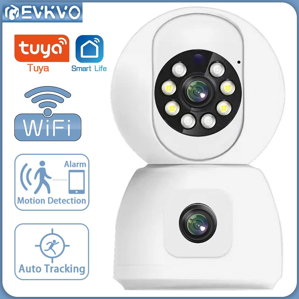 EVKVO домашняя HD 4MP 2K двойной объектив Wi-Fi PTZ IP-камера наблюдения с обнаружением движения Обнаружение людей двустороннее голосовое видеонаблюдение
EVKVO домашняя HD 4MP 2K двойной объектив Wi-Fi PTZ IP-камера наблюдения с обнаружением движения Обнаружение людей двустороннее голосовое видеонаблюдение