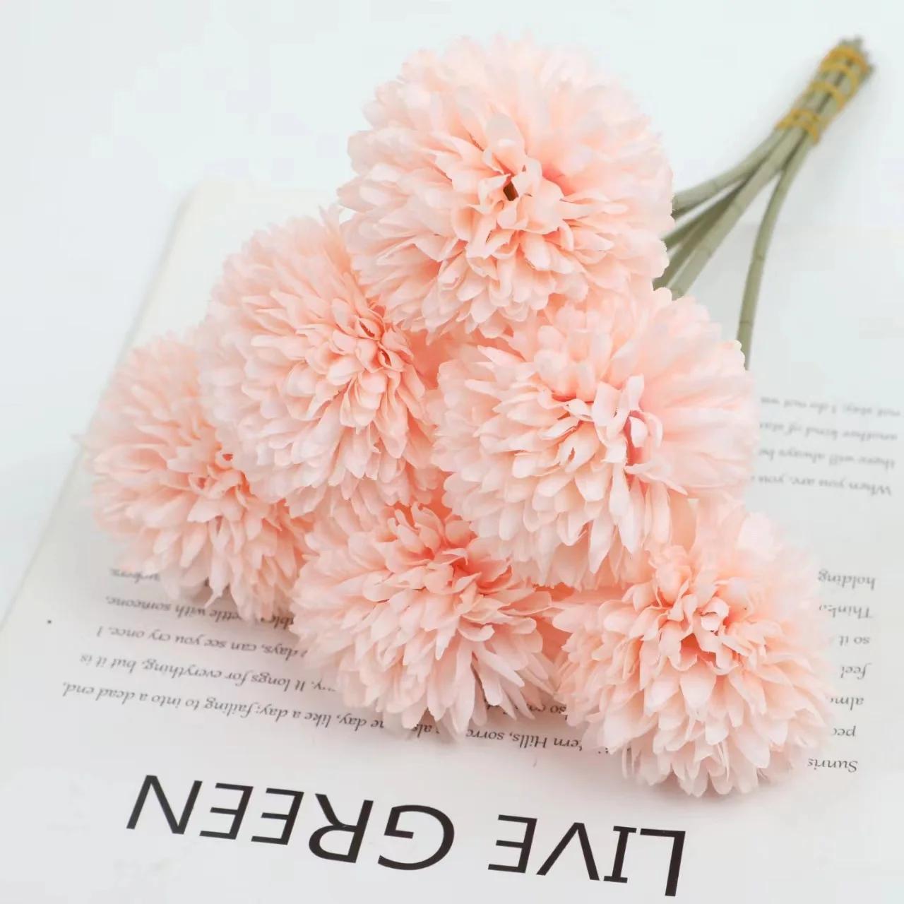 6Pcs Artificial Chrysanthemum Ball Flowers Fake Dandelion Pompoms for Home Wedding Party Decoration світло-рожевий колір
6Pcs Artificial Chrysanthemum Ball Flowers Fake Dandelion Pompoms for Home Wedding Party Decoration світло-рожевий колір