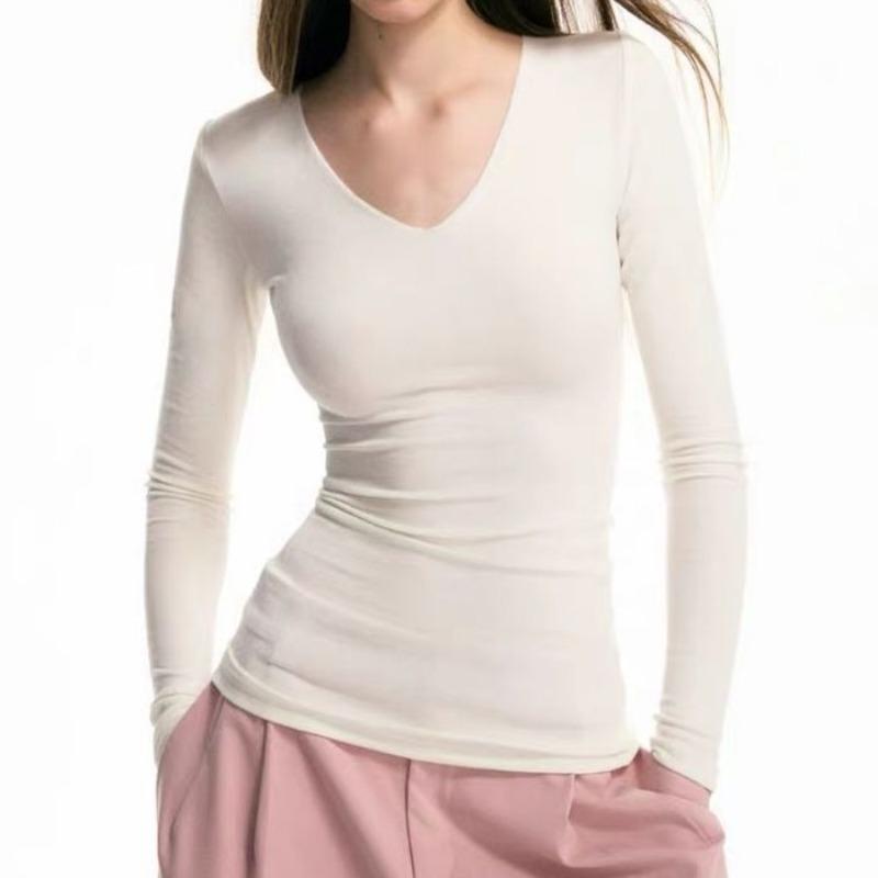 Новая многоцветная футболка с V-образным вырезом, однотонная, с длинным рукавом, с открытыми плечами, осенне-зимний топ S белый
Новая многоцветная футболка с V-образным вырезом, однотонная, с длинным рукавом, с открытыми плечами, осенне-зимний топ S белый