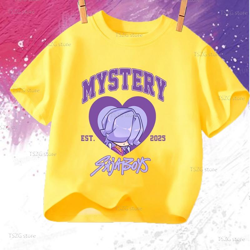 Летняя K-pop Демон Охотники Саджа Мальчики MYSTERY Мультяшная Детская Футболка Дети Девочка Мальчик Горячий Фильм Принт Милая Футболка Топ Одежда для Фанатов 110
Летняя K-pop Демон Охотники Саджа Мальчики MYSTERY Мультяшная Детская Футболка Дети Девочка Мальчик Горячий Фильм Принт Милая Футболка Топ Одежда для Фанатов 110