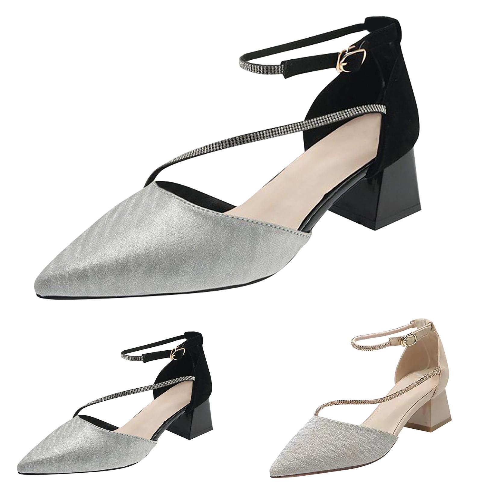 Женщины на толстых и высоких каблуках, весенне-осенние пуговицы с острым носком и стразами, в сочетании с юбкой и туфлями на среднем каблуке 39 чёрный
Женщины на толстых и высоких каблуках, весенне-осенние пуговицы с острым носком и стразами, в сочетании с юбкой и туфлями на среднем каблуке 39 чёрный