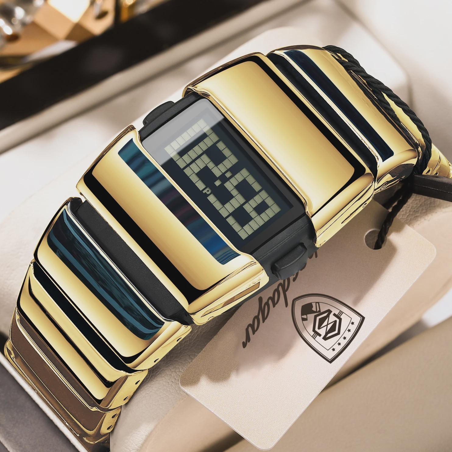 POEDAGAR New Square Digital Watch Fashion Luxury Electronic Wristwatch Cool Casual Student Watch Waterproof Men Women золотий
POEDAGAR New Square Digital Watch Fashion Luxury Electronic Wristwatch Cool Casual Student Watch Waterproof Men Women золотий