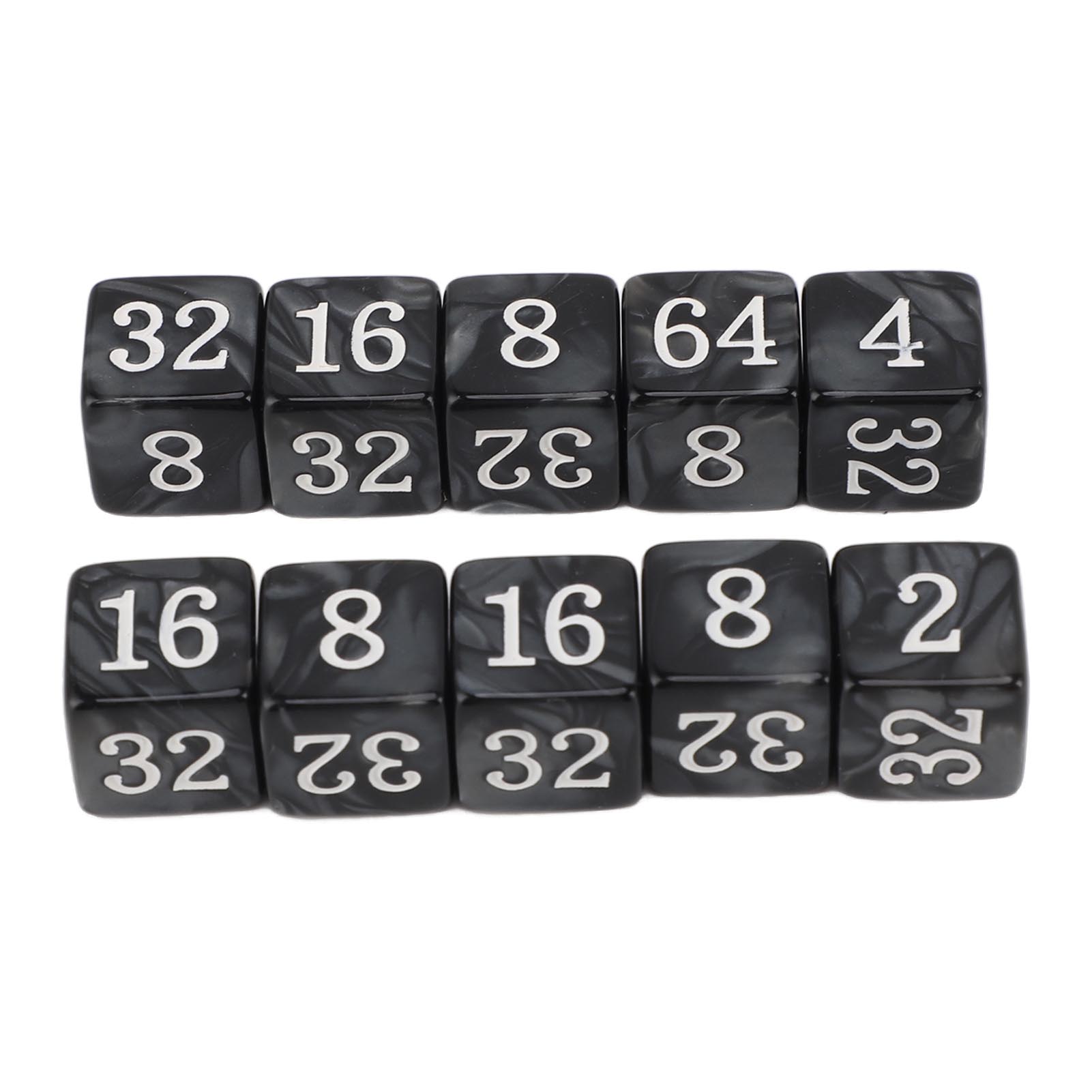 30PCS Number Dice Six Sided Multiples of 2 Number Plastic Light Weight Portable Dice Cubes for Teaching Board Games чорний
30PCS Number Dice Six Sided Multiples of 2 Number Plastic Light Weight Portable Dice Cubes for Teaching Board Games чорний