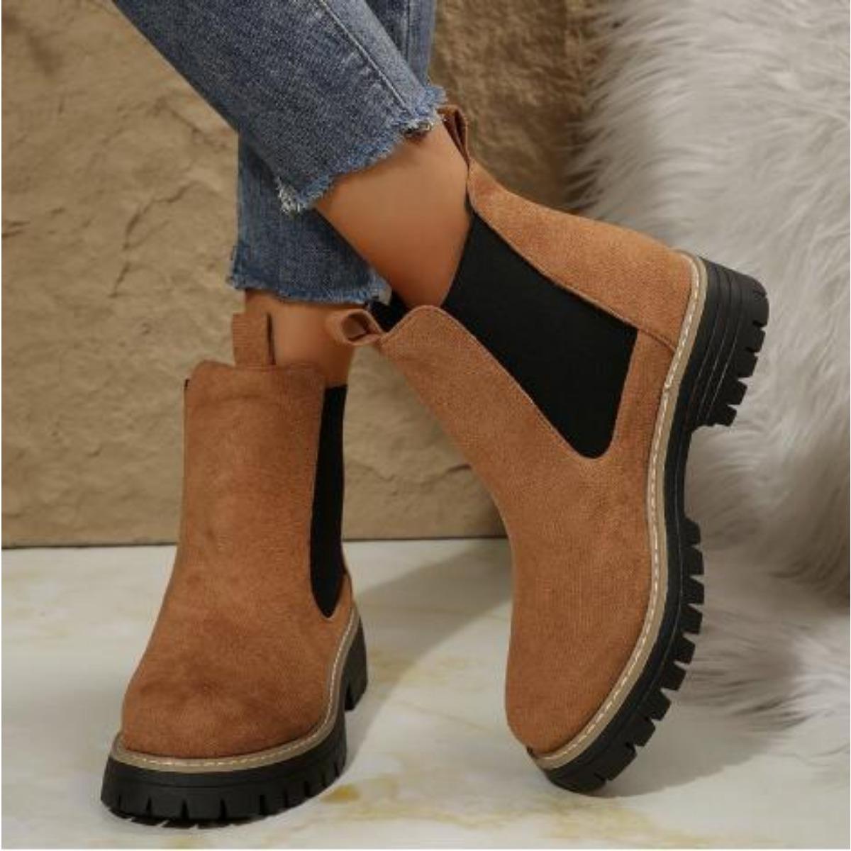 Женские короткие ботинки в стиле мокасин на толстой подошве, на низком толстом каблуке, противоскользящие, чистого черного цвета, однотонные, с круглым носком, для холодной погоды и мокрых полов 40
Женские короткие ботинки в стиле мокасин на толстой подошве, на низком толстом каблуке, противоскользящие, чистого черного цвета, однотонные, с круглым носком, для холодной погоды и мокрых полов 40