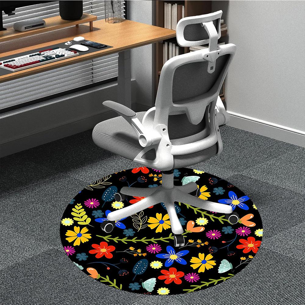 1pc Floral Pattern Carpet, Round Non Slip Durable Large Size Office Carpet, Suitable for Office 80cm
1pc Floral Pattern Carpet, Round Non Slip Durable Large Size Office Carpet, Suitable for Office 80cm