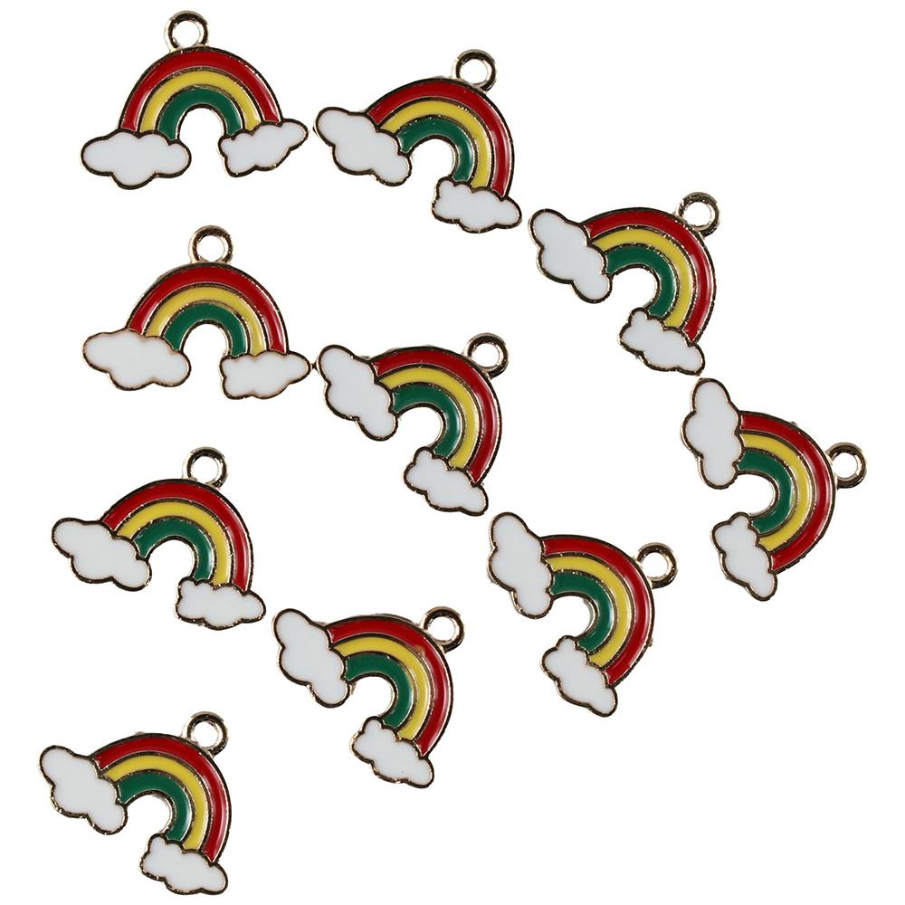 100pcs Gold Plated Rainbow Enamel Charms Alloy Jewelry Making Necklace Colored Pendants Women
100pcs Gold Plated Rainbow Enamel Charms Alloy Jewelry Making Necklace Colored Pendants Women