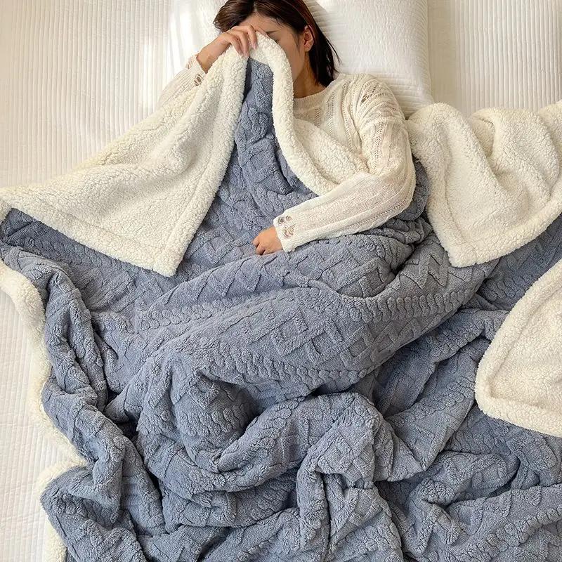 Winter Thick Lamb Fleece Blankets Thick Wide Flannel Bedroom Sofa Soft Breathable Warm Cover Sofa Blanket Small Blankets for Bed 70cmx100cm
Winter Thick Lamb Fleece Blankets Thick Wide Flannel Bedroom Sofa Soft Breathable Warm Cover Sofa Blanket Small Blankets for Bed 70cmx100cm