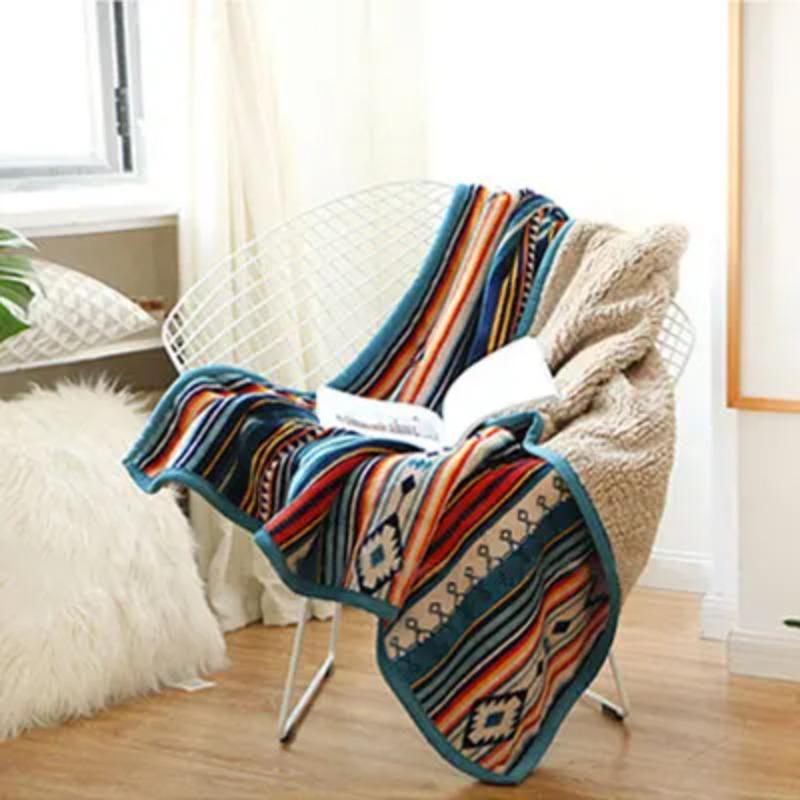 Luxury Bed Blanket Boho Throw Blanket Winter Thick Coral Fleece Sofa Blanket Bed Plaid Bedspread On The Bed Home Decor 127x152cm різнокольоровий
Luxury Bed Blanket Boho Throw Blanket Winter Thick Coral Fleece Sofa Blanket Bed Plaid Bedspread On The Bed Home Decor 127x152cm різнокольоровий