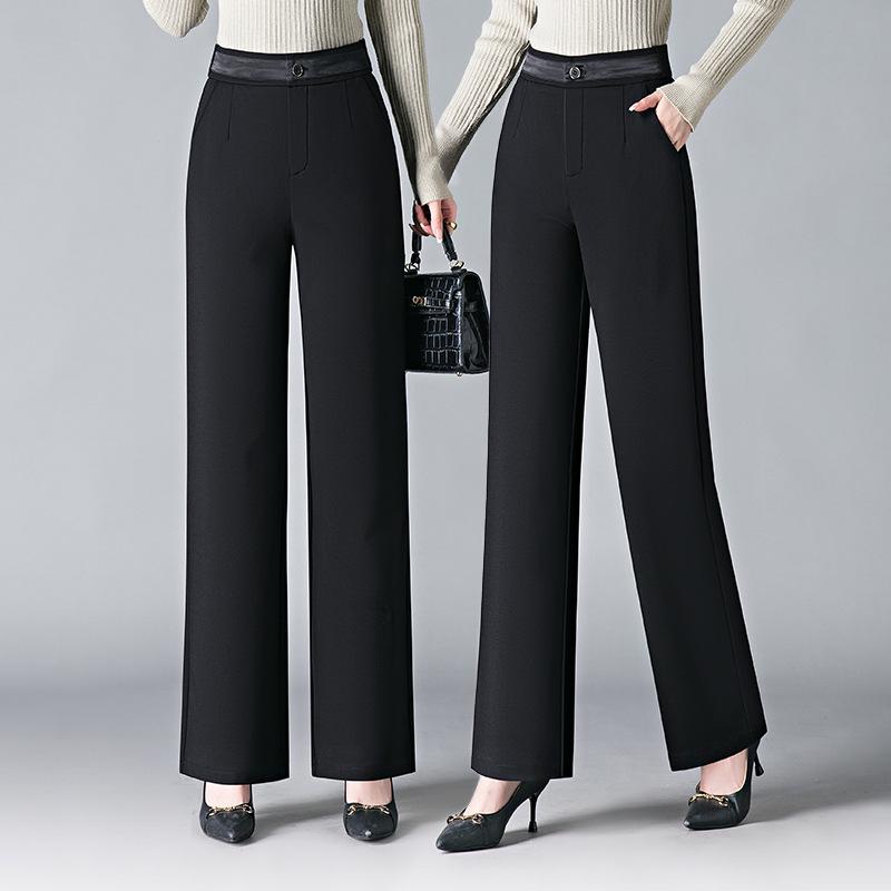 Women s Spring Wide-Leg Pants: High-Waisted, Loose Drape, Versatile, Casual Slimming Design. 2XL (waist 30, suggested weight 126-135 jin) чёрный
Women s Spring Wide-Leg Pants: High-Waisted, Loose Drape, Versatile, Casual Slimming Design. 2XL (waist 30, suggested weight 126-135 jin) чёрный