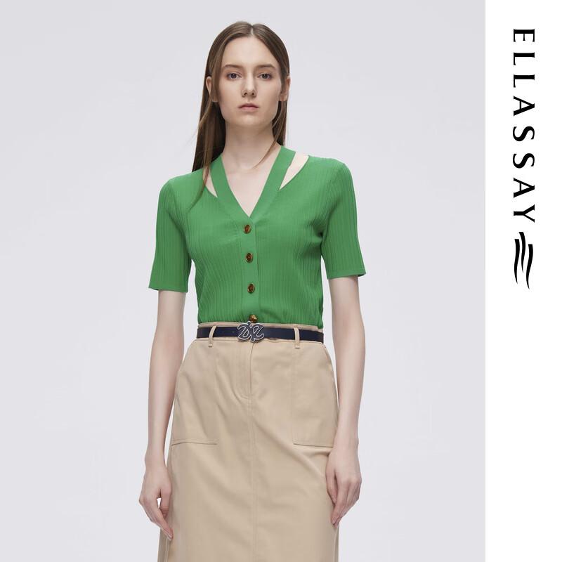 ELLASSAY Женский облегающий вязаный топ-халтер с V-образным вырезом S
ELLASSAY Женский облегающий вязаный топ-халтер с V-образным вырезом S