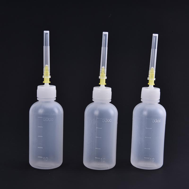 Hot Sale 3pcs 50ml Transparent Polyethylene Needle Dispenser Dispensing Bottle For Rosin Solder Flux Paste + 3 Needles Tools
Hot Sale 3pcs 50ml Transparent Polyethylene Needle Dispenser Dispensing Bottle For Rosin Solder Flux Paste + 3 Needles Tools