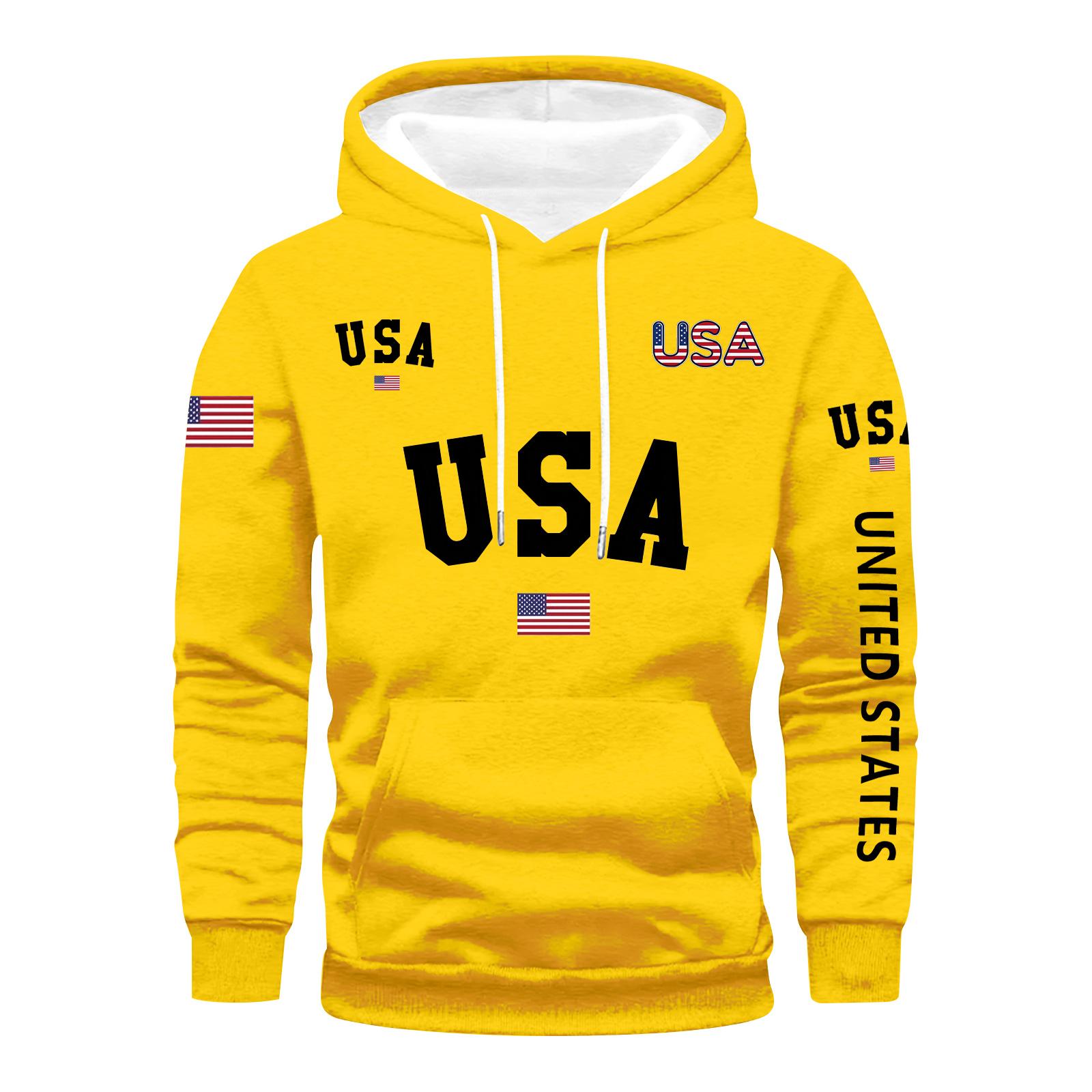 Men s Loose Flag Printed Hooded Sweatshirt Men s Casual Fashion Sports Sweatshirt XL
Men s Loose Flag Printed Hooded Sweatshirt Men s Casual Fashion Sports Sweatshirt XL