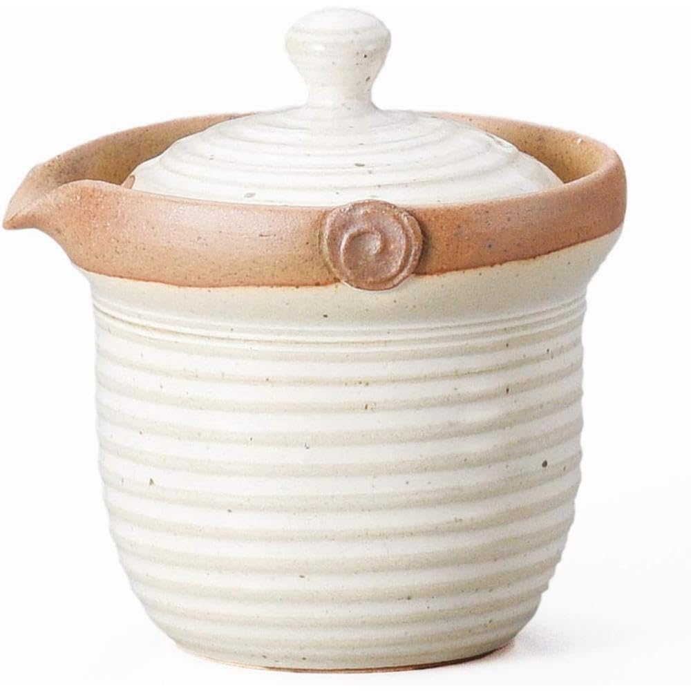 Yamakiikai Creative Teapot, Chaai Isshin White Glaze, Tenro, 10 x 9 x H10cm, Tokoname Ware, Y323
Yamakiikai Creative Teapot, Chaai Isshin White Glaze, Tenro, 10 x 9 x H10cm, Tokoname Ware, Y323