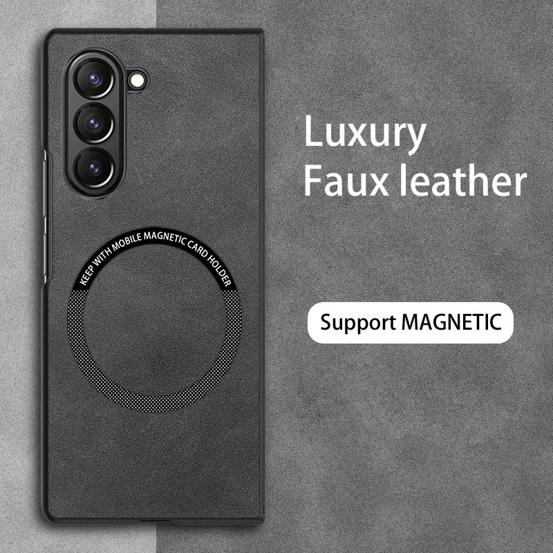 Magnetic Retro Leather Case For Samsung Galaxy Z Fold7 Fold 7 5G Wireless Charging Phone Case Cover сірий
Magnetic Retro Leather Case For Samsung Galaxy Z Fold7 Fold 7 5G Wireless Charging Phone Case Cover сірий