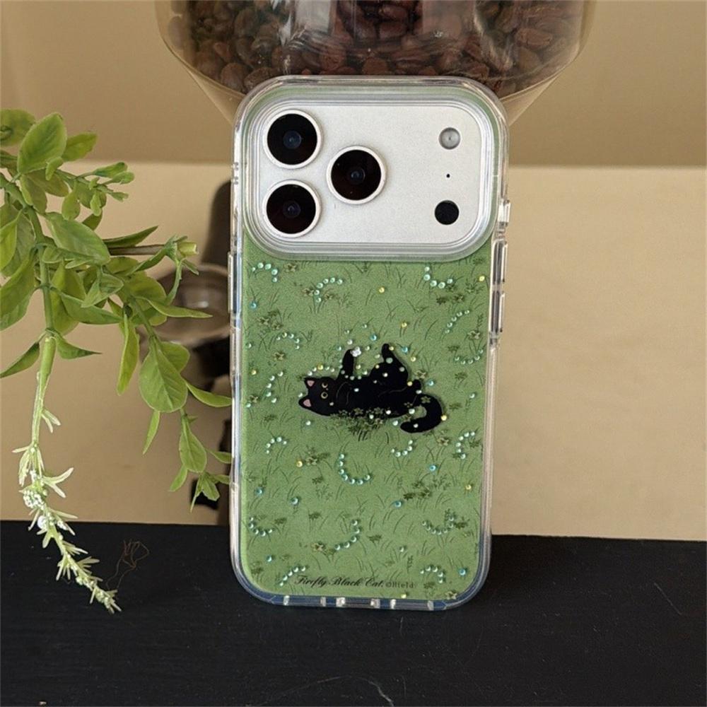 Fashion Green Lawn Cute Playing Black Cat Phone Case For iPhone 17 Pro 16 15 14 Pro Max Cover with Chain Shockproof Protective C For iPhone 17ProMax
Fashion Green Lawn Cute Playing Black Cat Phone Case For iPhone 17 Pro 16 15 14 Pro Max Cover with Chain Shockproof Protective C For iPhone 17ProMax