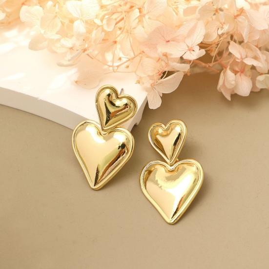 Yousheng Love Heart Stud Earrings Gold Double Heart Studs Earrings Irregular Heart Dangle Earrings Fashion Jewelry Gift for Mother Wife
Yousheng Love Heart Stud Earrings Gold Double Heart Studs Earrings Irregular Heart Dangle Earrings Fashion Jewelry Gift for Mother Wife