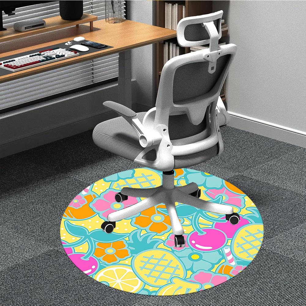 1pc Pineapple Floral Pattern Office Round Rug, Non-slip, Soft and Durable Office Rug for Interior Decoration, Perfect for Office, Beautiful Decoration 80cm by 80cm
1pc Pineapple Floral Pattern Office Round Rug, Non-slip, Soft and Durable Office Rug for Interior Decoration, Perfect for Office, Beautiful Decoration 80cm by 80cm