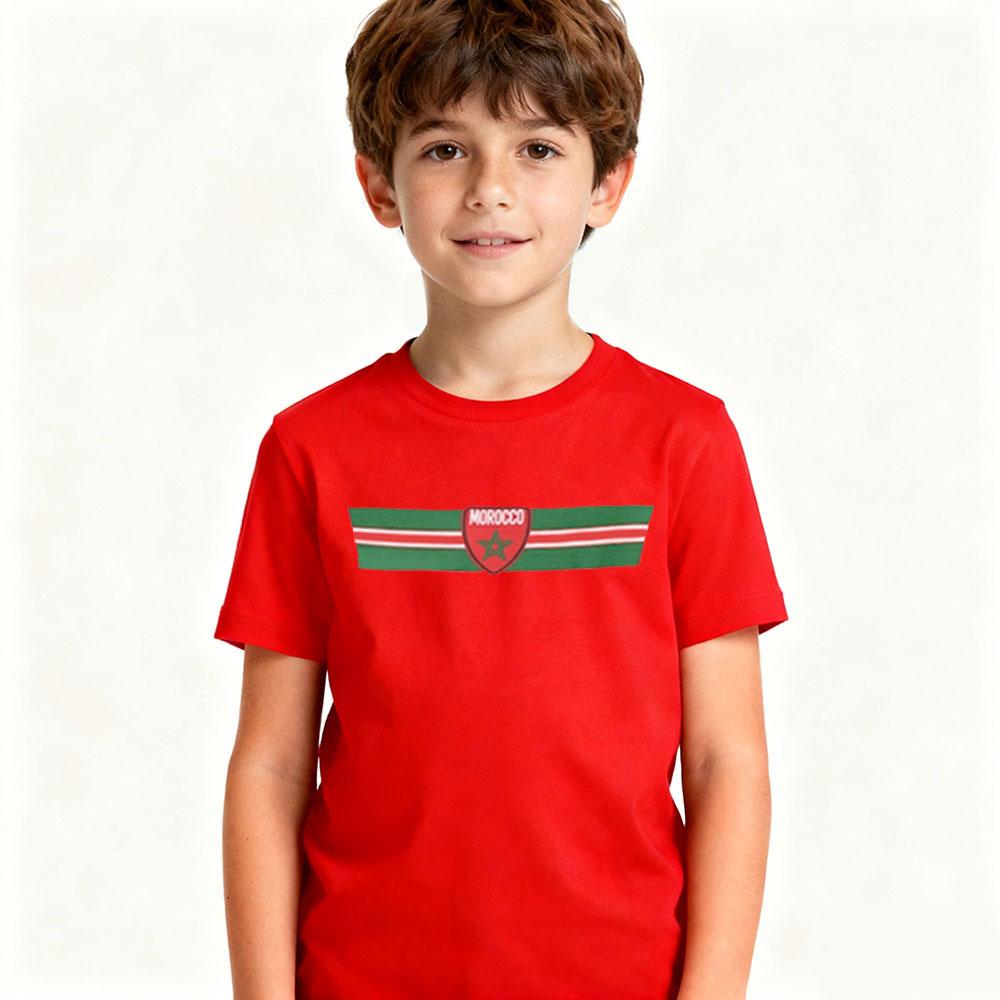 MOROCCO National Emblem Kids T-Shirt Boys Girls Daily Life Casual Shirt Flag of Morocco Printed Short Sleeve Children Cotton Top 160
MOROCCO National Emblem Kids T-Shirt Boys Girls Daily Life Casual Shirt Flag of Morocco Printed Short Sleeve Children Cotton Top 160