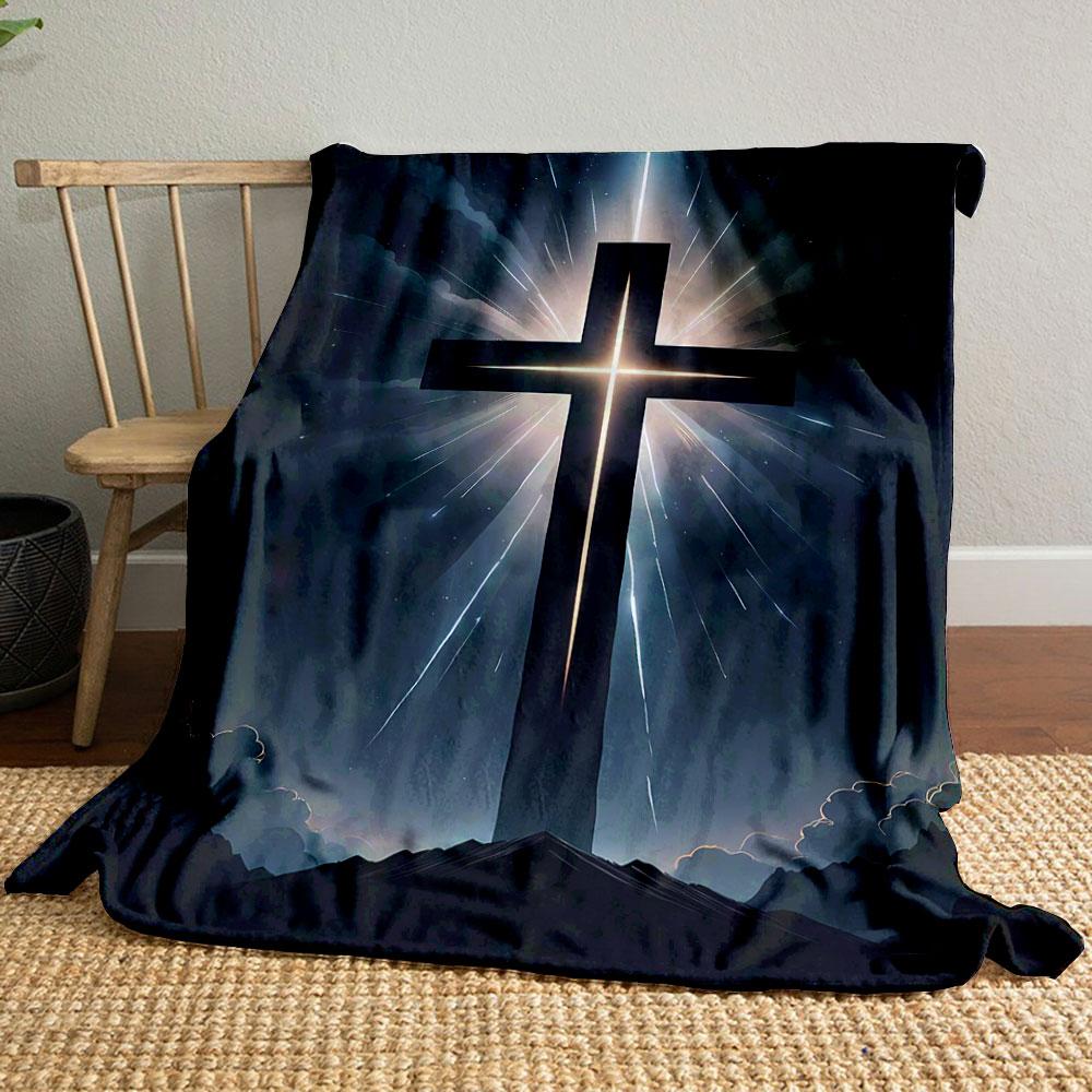 Radiant Cross Blanket Printed Blanket for Living Room Bed Couch lunch break Soft Cozy Blanket for Friend s festival Gift 80cm x 120cm
Radiant Cross Blanket Printed Blanket for Living Room Bed Couch lunch break Soft Cozy Blanket for Friend s festival Gift 80cm x 120cm