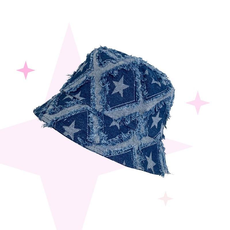 Niche star design bucket hat sunscreen sunshade basin hat outdoor men s and women s denim hats M(56-58cm)
Niche star design bucket hat sunscreen sunshade basin hat outdoor men s and women s denim hats M(56-58cm)