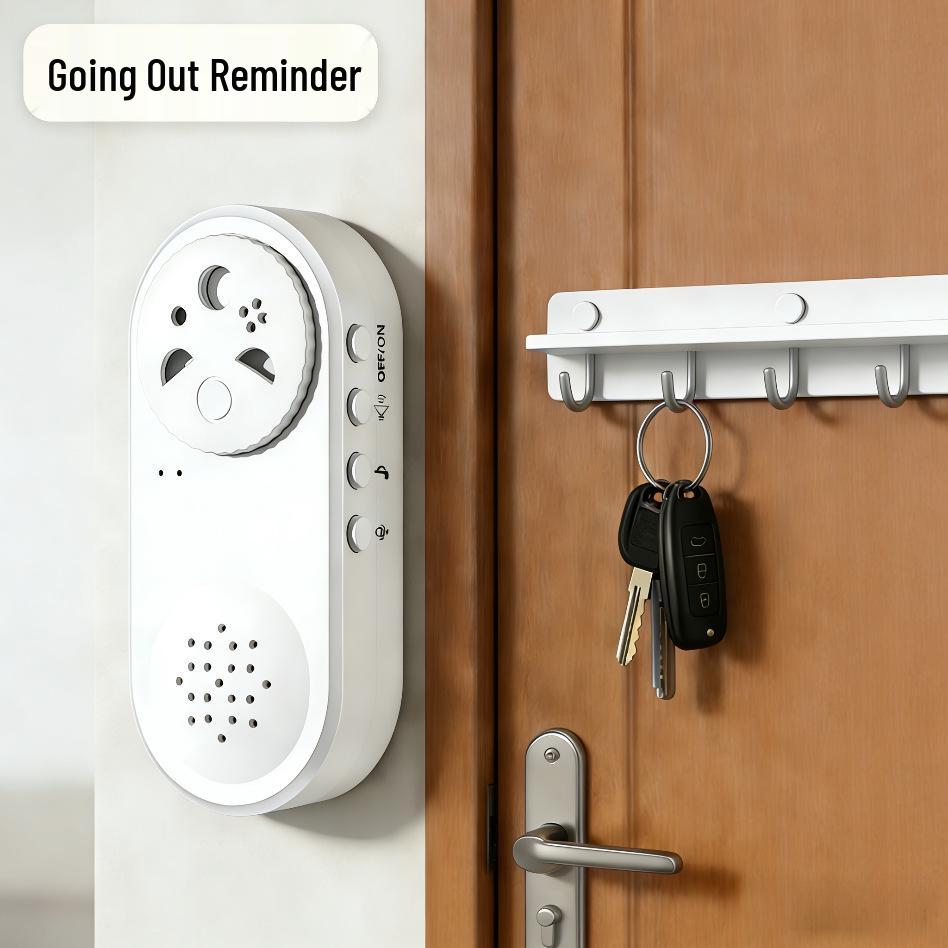 Home Smart Door Reminder: Voice Alerts for Keys, Doors, Windows, and Gas Safety for the Elderly Battery with Recording
Home Smart Door Reminder: Voice Alerts for Keys, Doors, Windows, and Gas Safety for the Elderly Battery with Recording