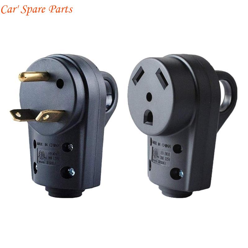 Y4UA 30A 125V Campers Plug Male Female Replacement 3 Prong Electrical Power Connector
Y4UA 30A 125V Campers Plug Male Female Replacement 3 Prong Electrical Power Connector